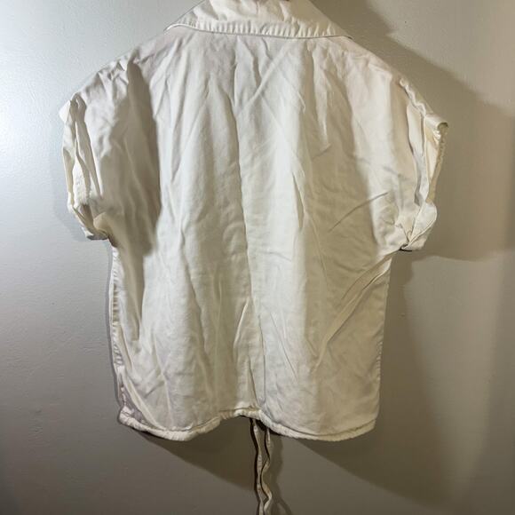 Willow Drive Utility Shirt | Drawstring Hem Short | Coastal Grandmother (Size M) - Picture 4 of 5